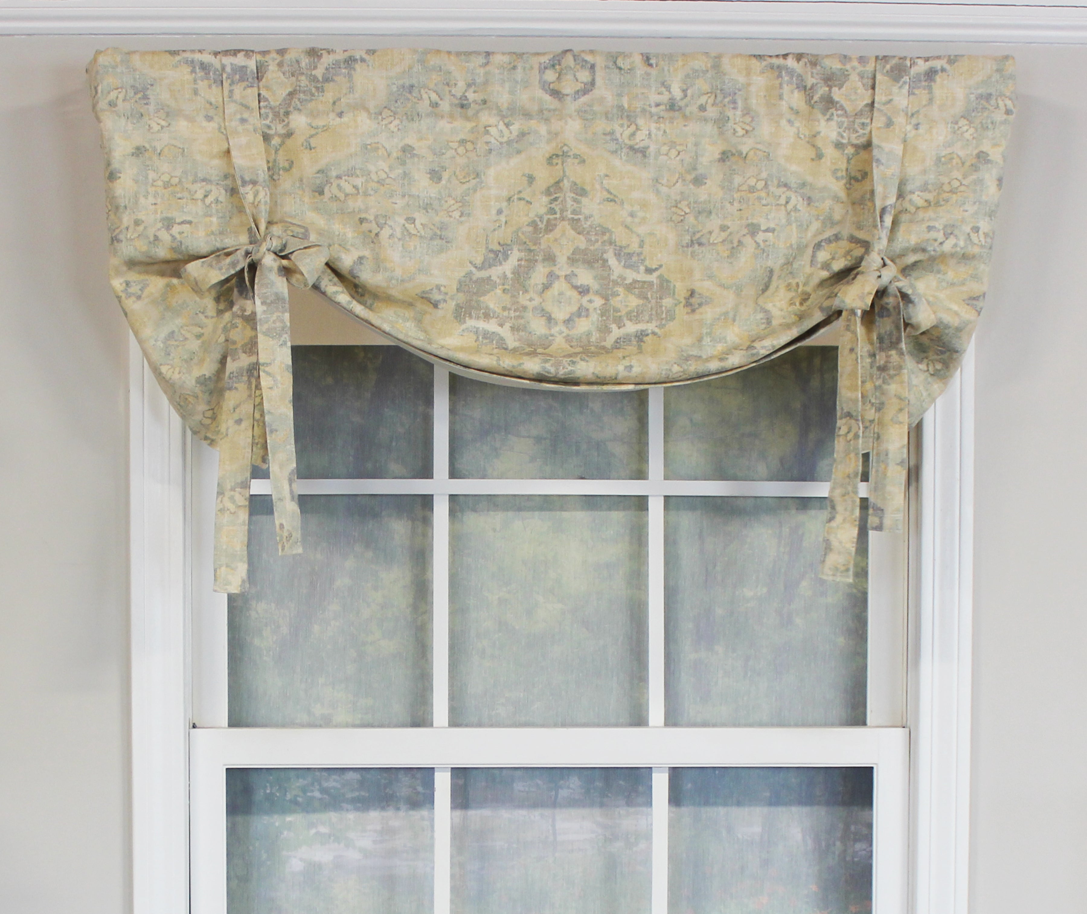 Watercolor Tie-Up Valance