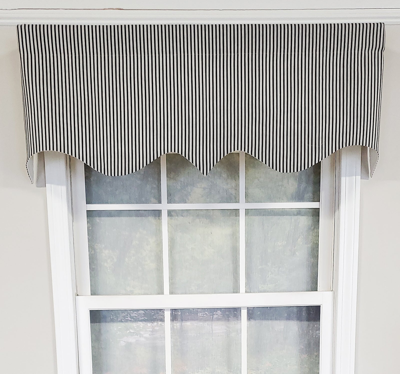 Ticking Stripe Regal Valance