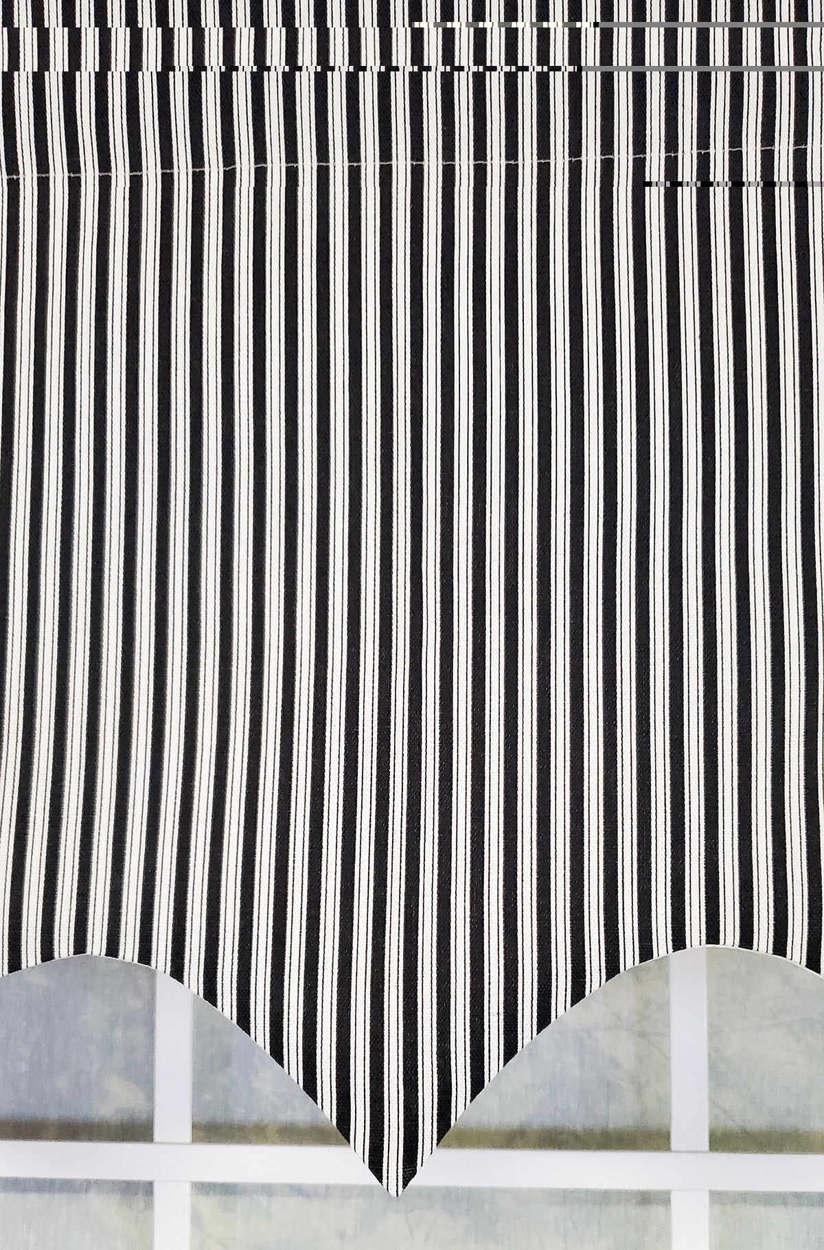 Ticking Stripe Regal Valance