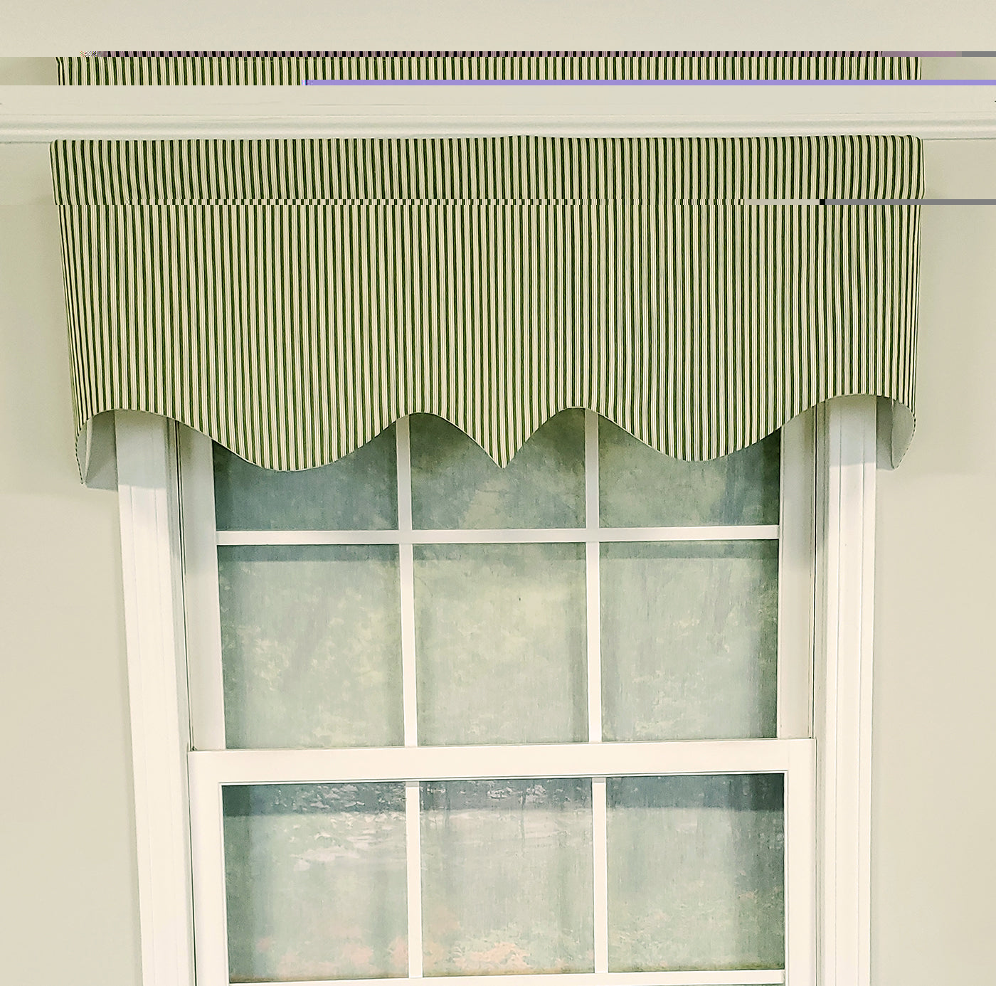 Ticking Stripe Regal Valance