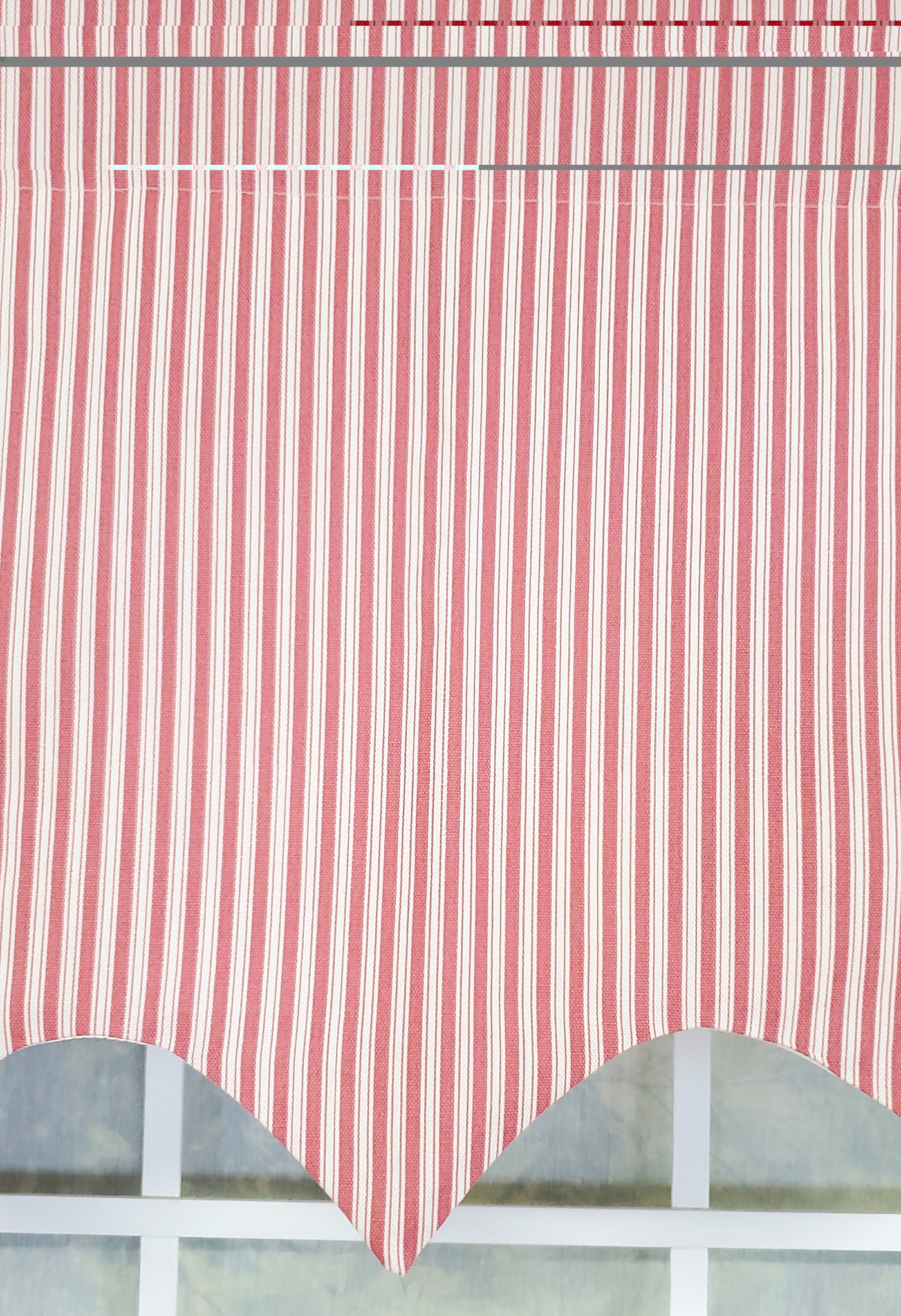 Ticking Stripe Regal Valance