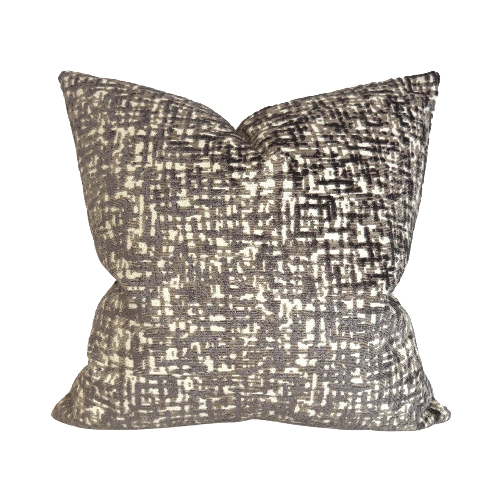 Broken Cross Hatch Velvet Pillow Cover