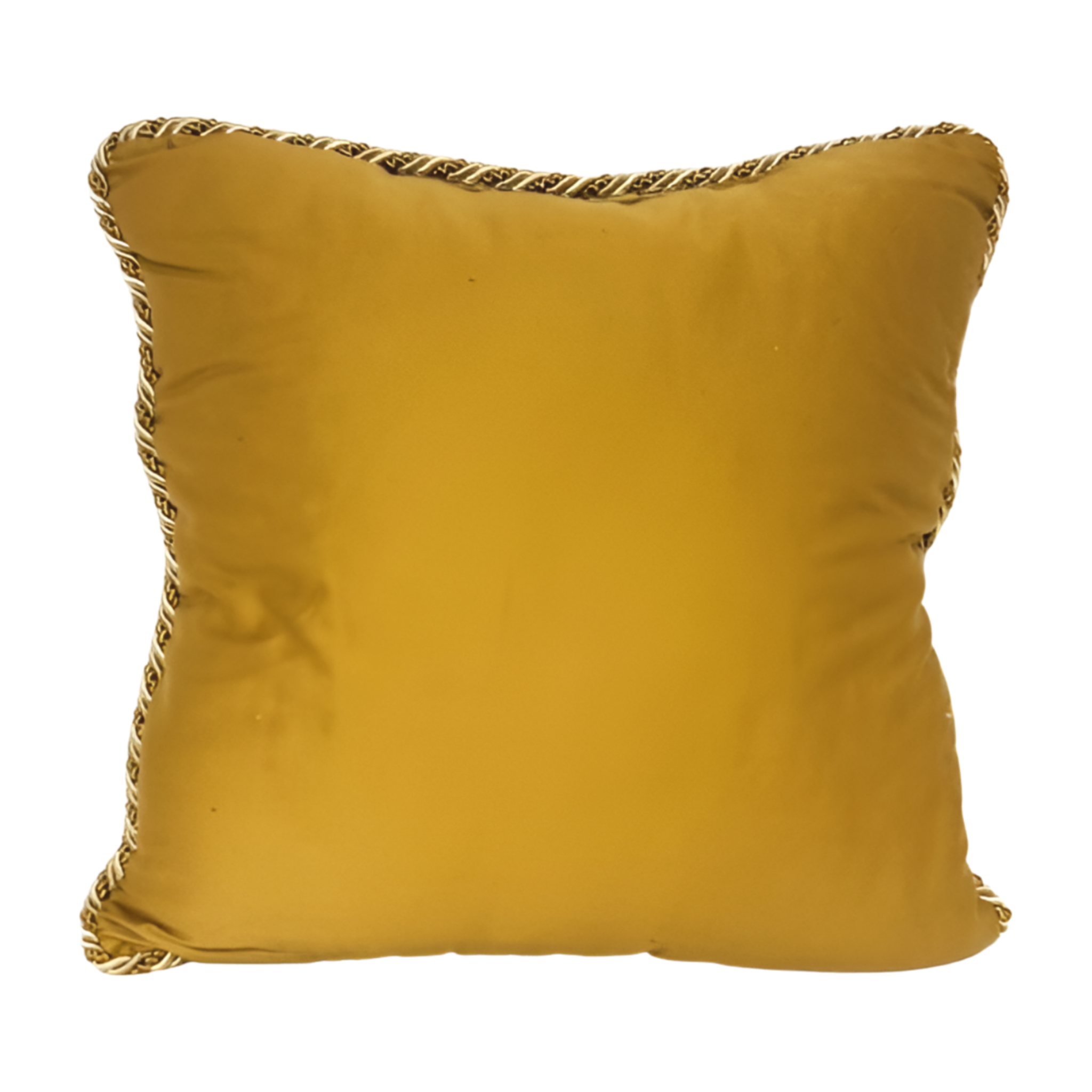 Our Golden Plaid Throw Pillow features a beautiful silk plaid with red, green and gold. It is finished with a solid gold backing and an elegant corded trim