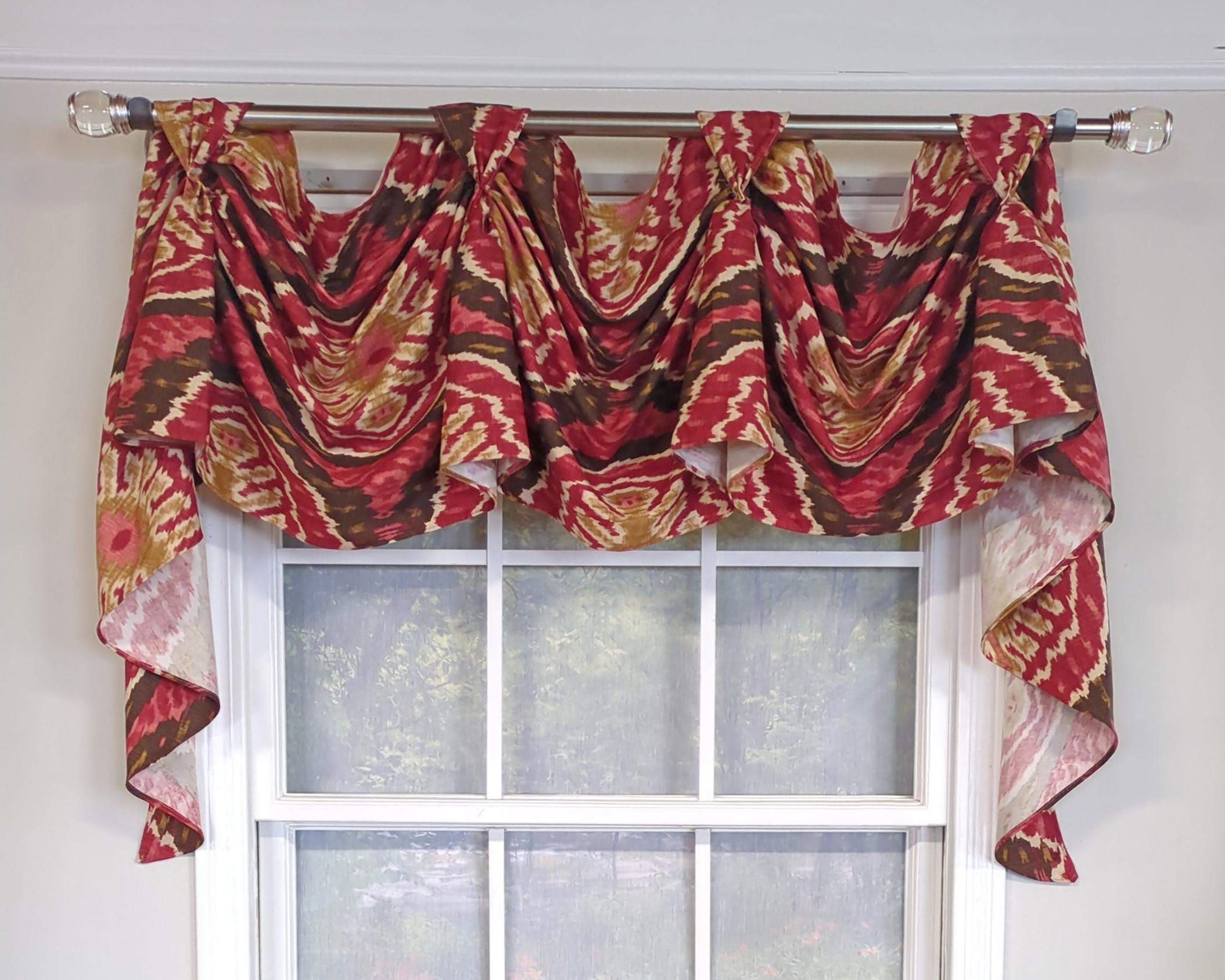 Ikat Spice Victory Swag Valance