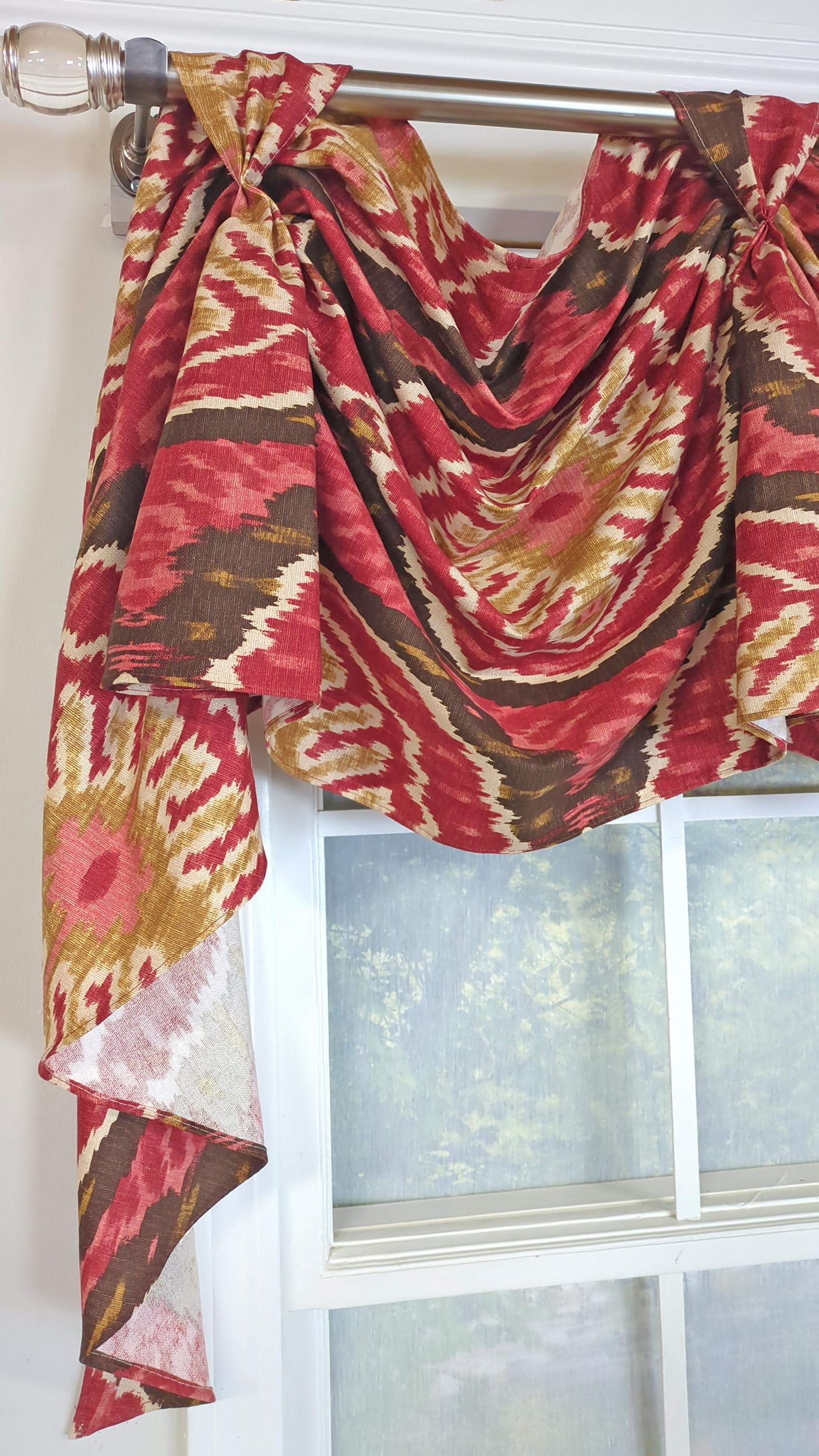 Ikat Spice Victory Swag Valance