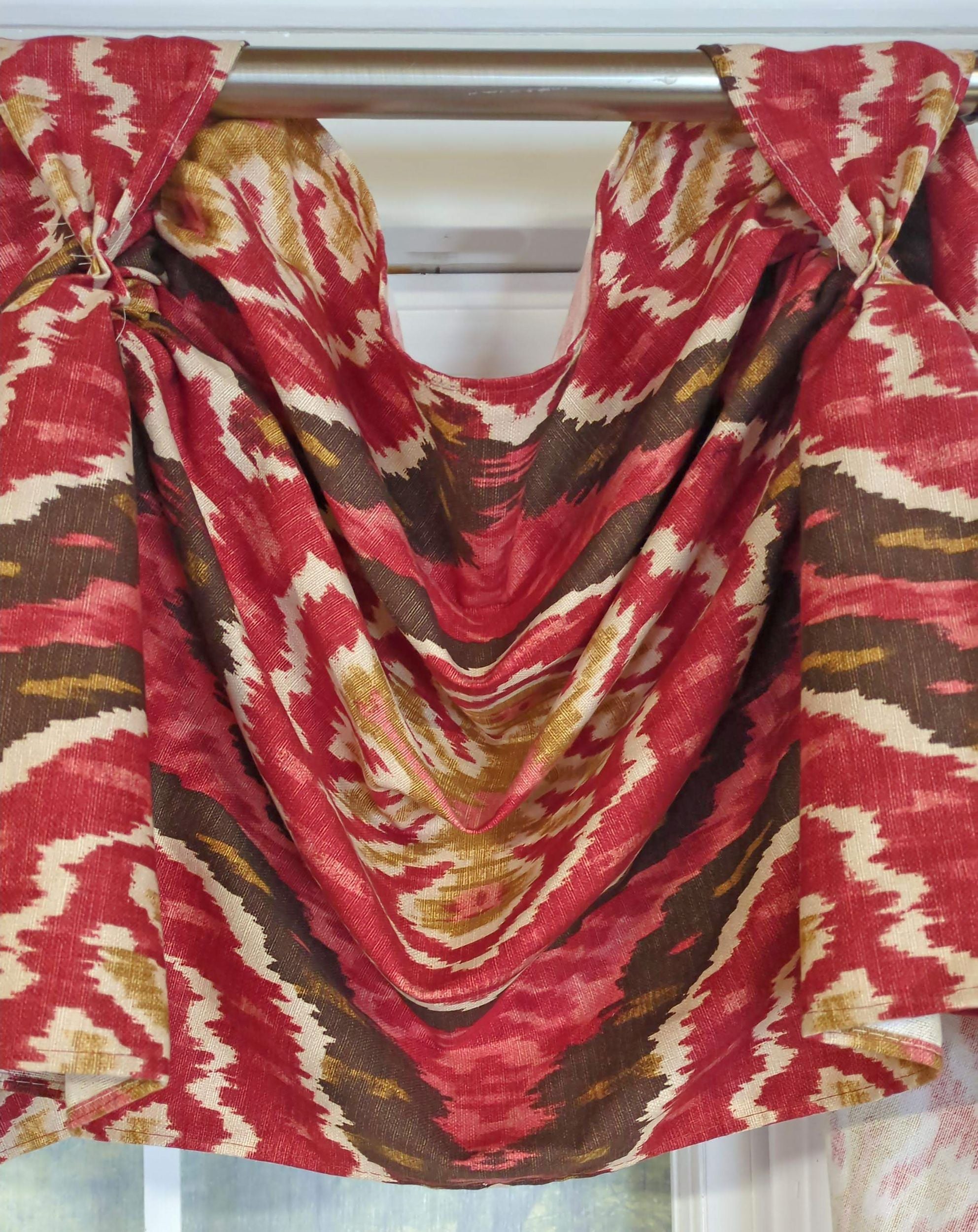 Ikat Spice Victory Swag Valance