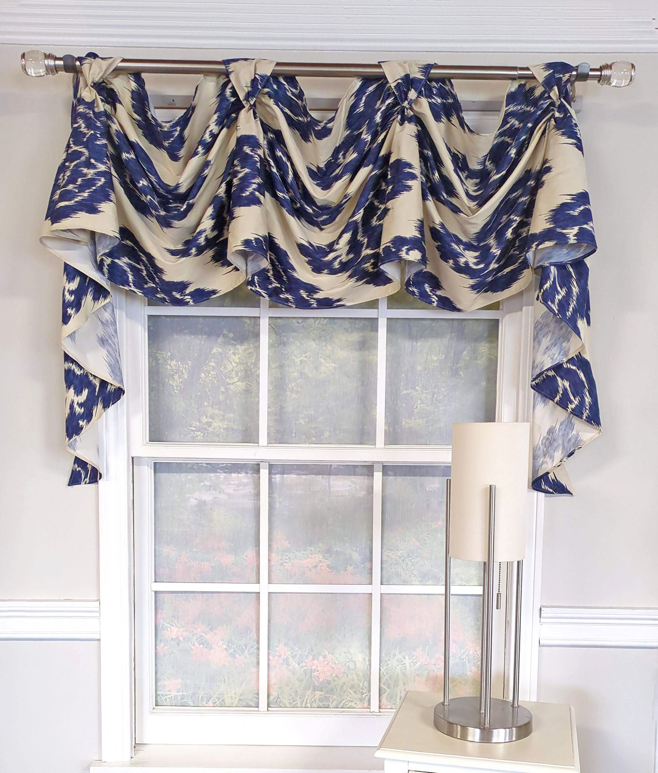 Royal Ikat Victory Swag Valance