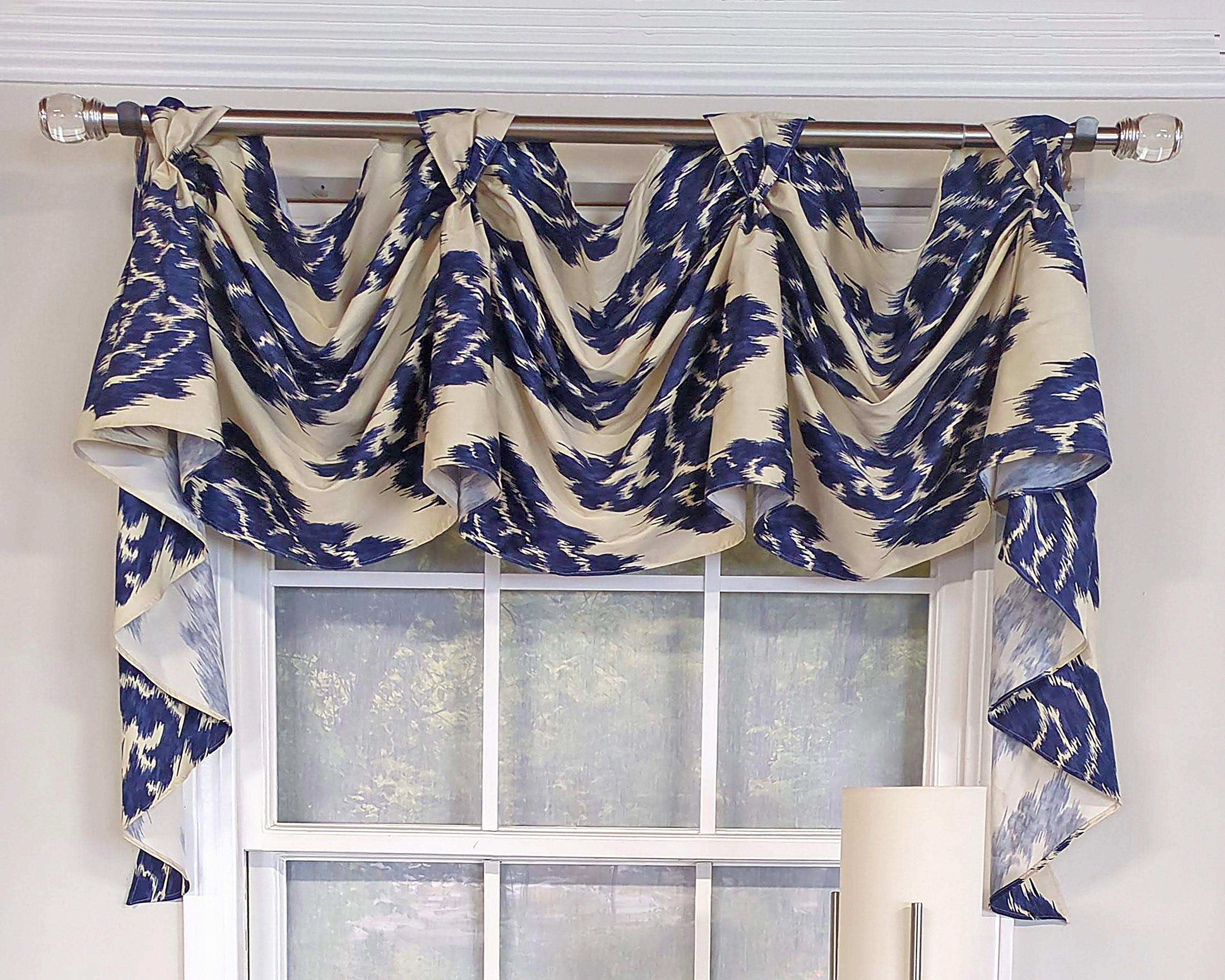Royal Ikat Victory Swag Valance