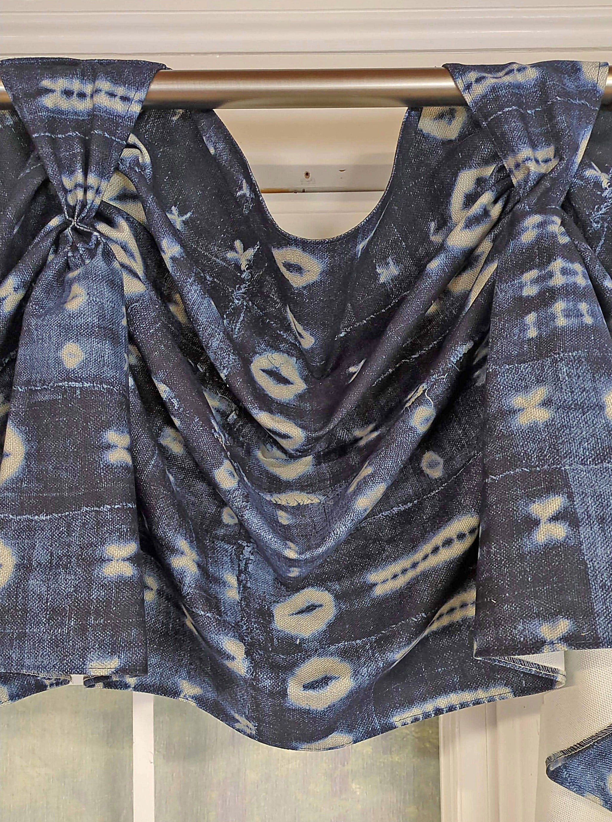 Shibori Victory Swag Valance