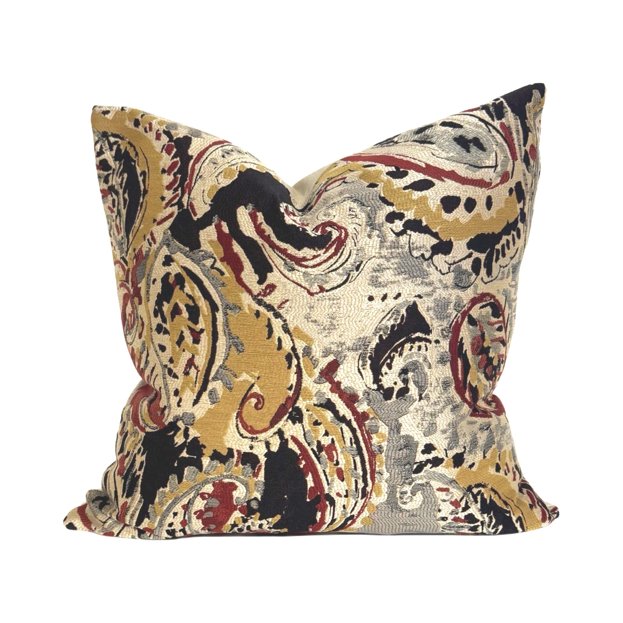 Swirls Woven Pillow Cover