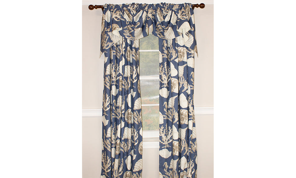 Deep Sea Toile Empire Valance