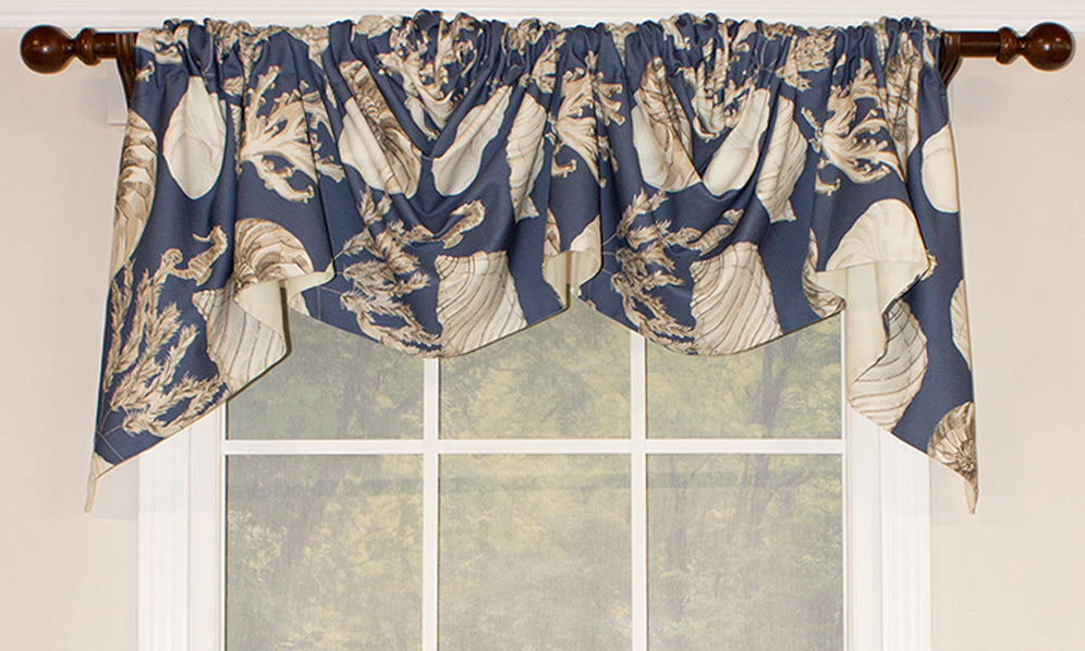 Deep Sea Toile Austrian Valance