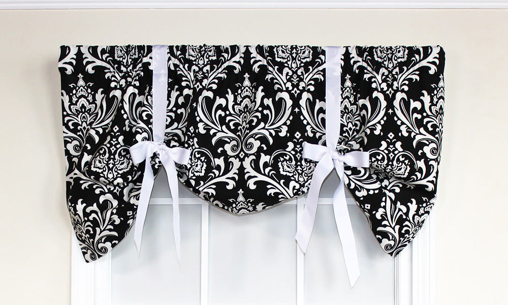 Royal Damask Tie-Up Valance