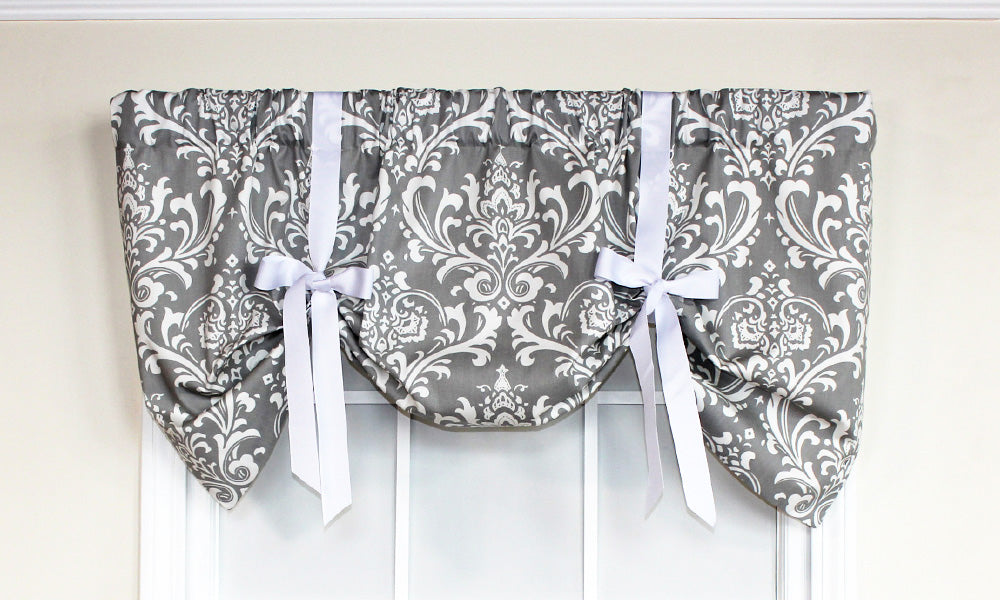 Royal Damask Tie-Up Valance