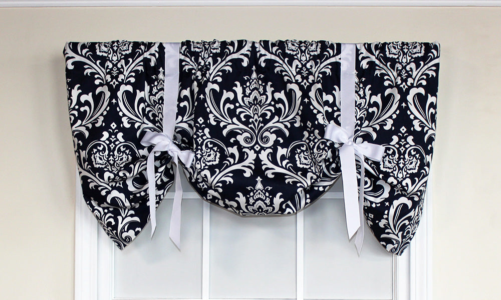 Royal Damask Tie-Up Valance