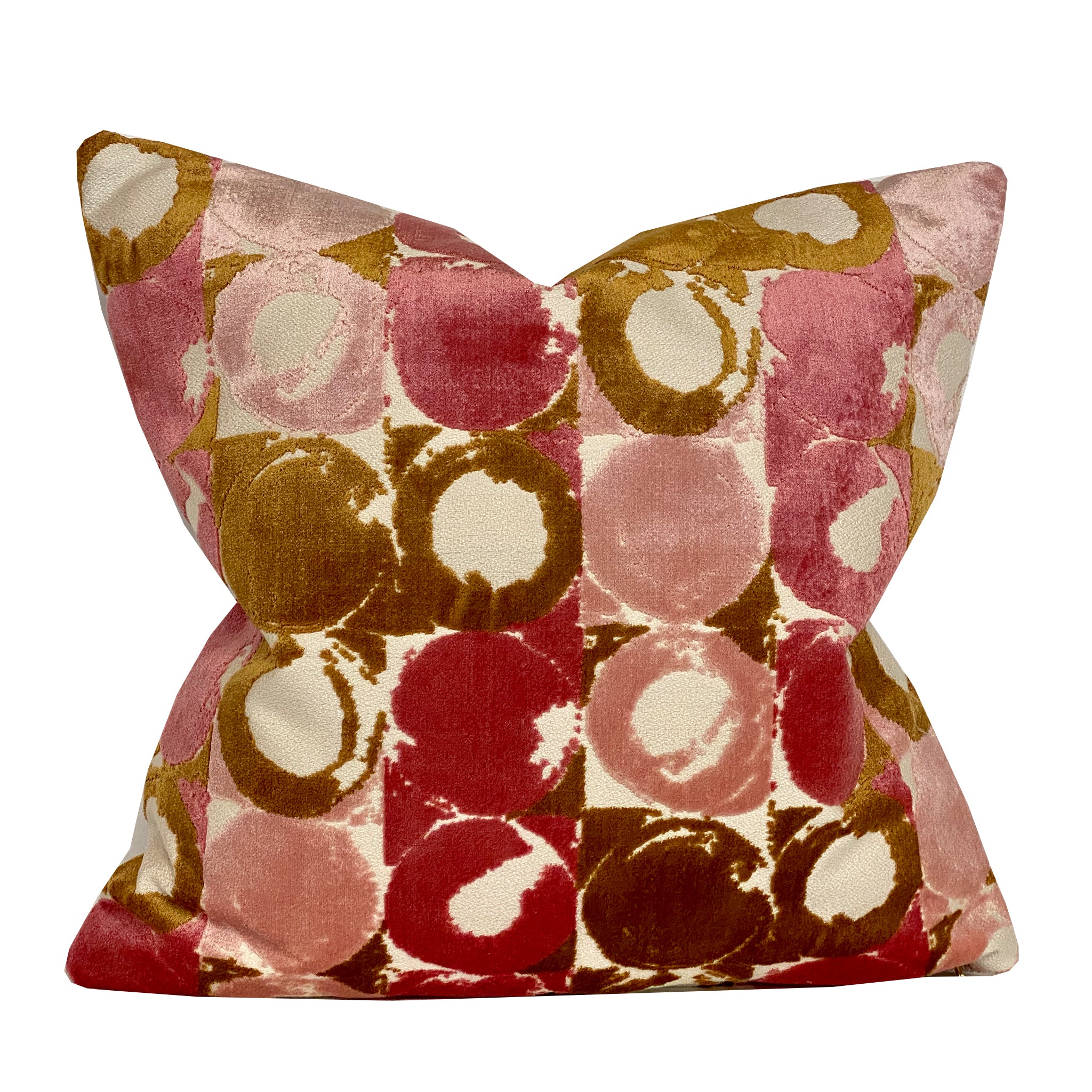 Circles Velvet Pillow Cover