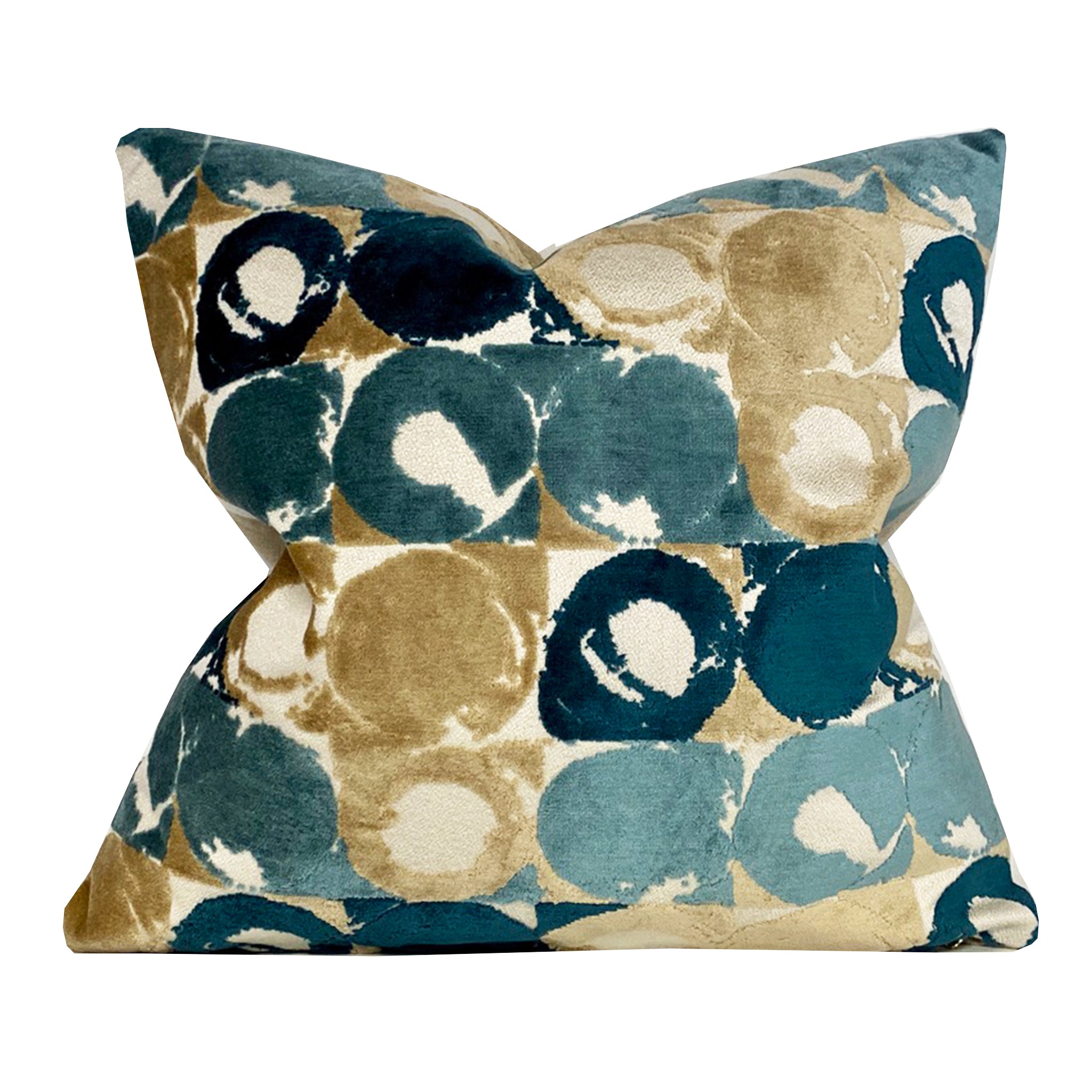 Circles Velvet Pillow Cover