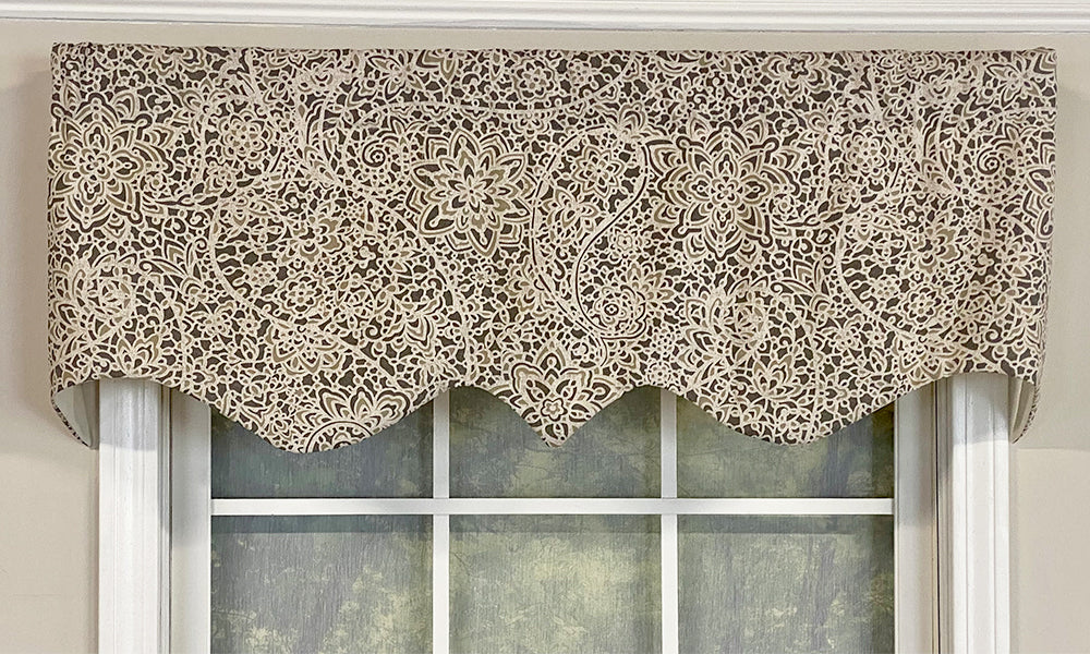 Paisley Stone Regal Valance