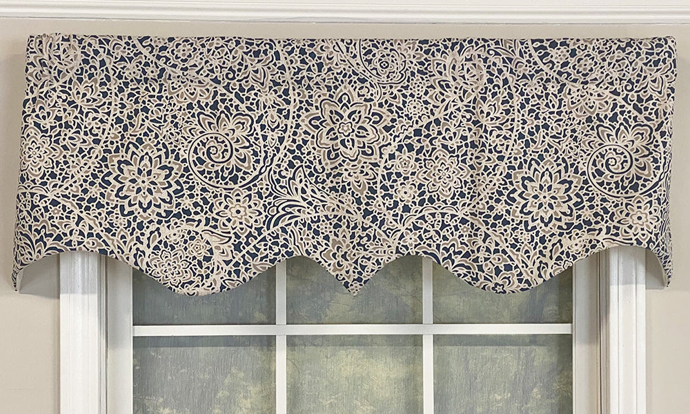 Paisley Stone Regal Valance
