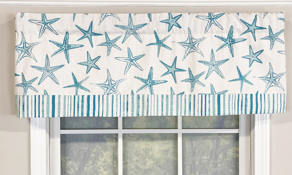 Starfish Straight Branded Valance