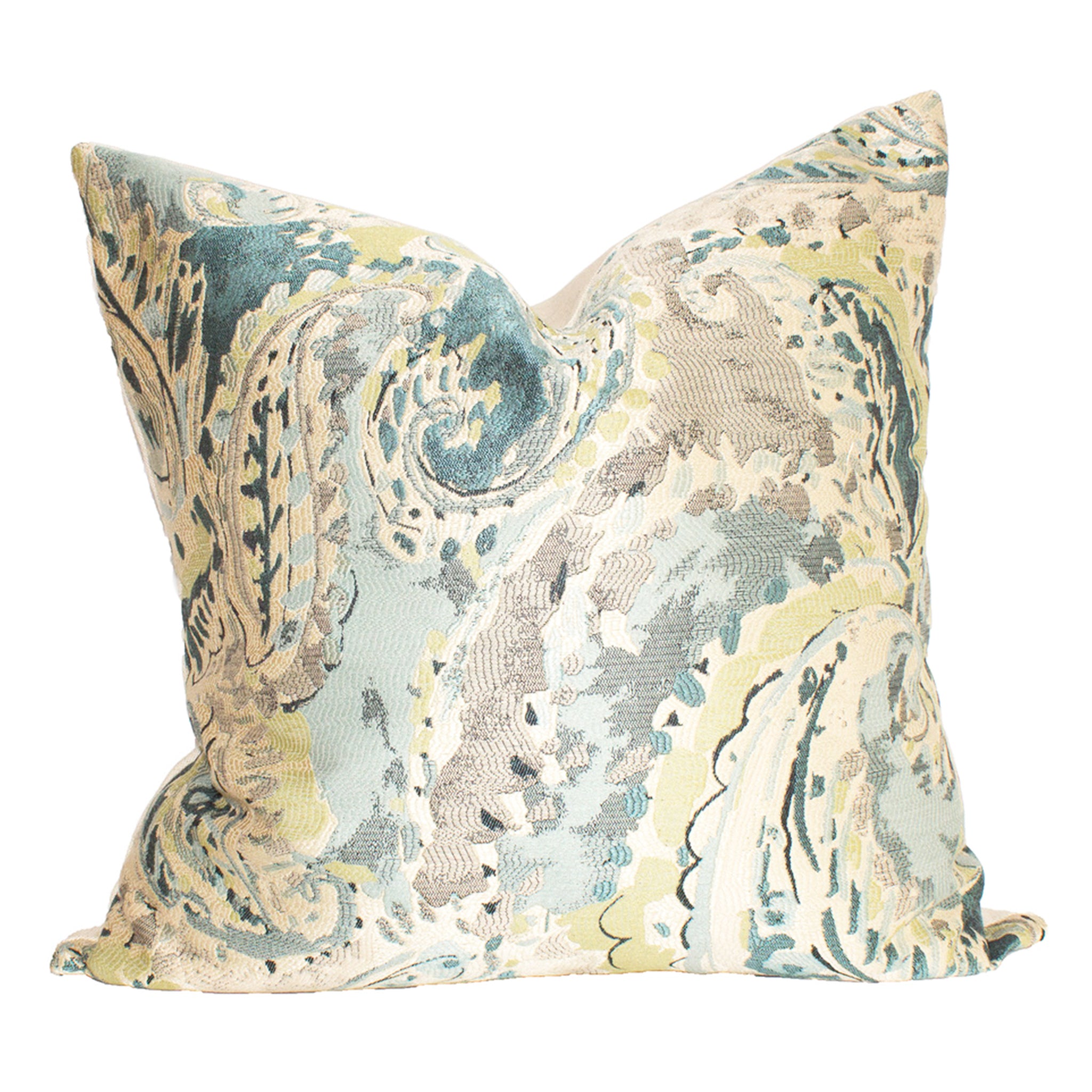 Swirls Woven Pillow Cover