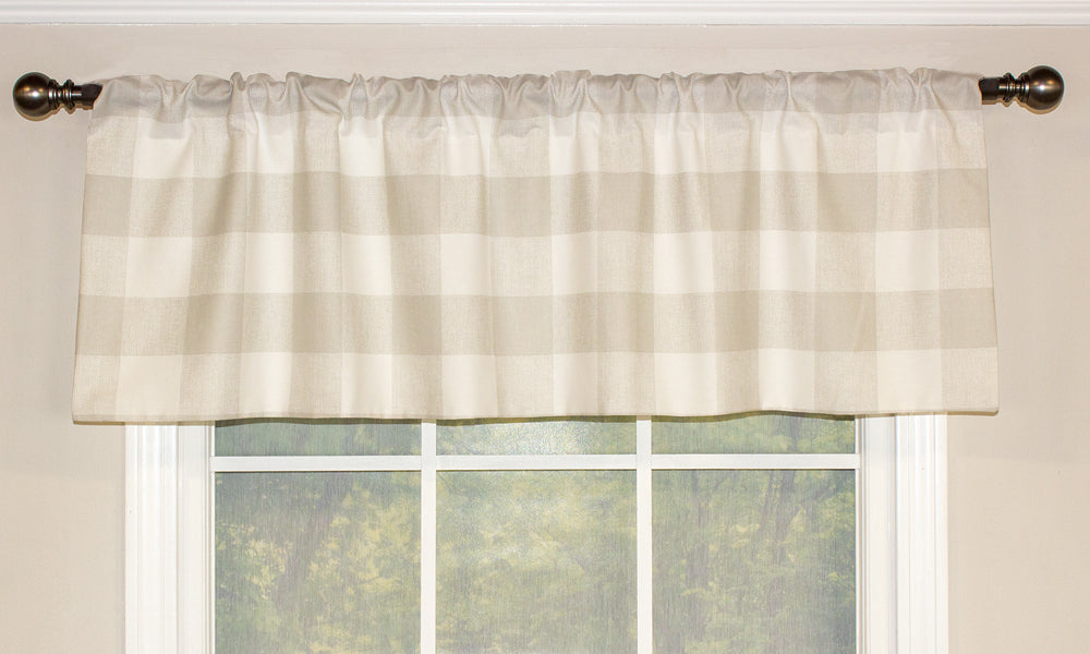 Buffalo Grande Check Straight Valance