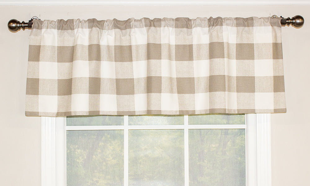 Buffalo Grande Check Straight Valance
