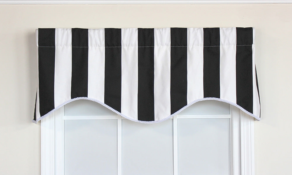 Cabana Stripe Cornice Valance