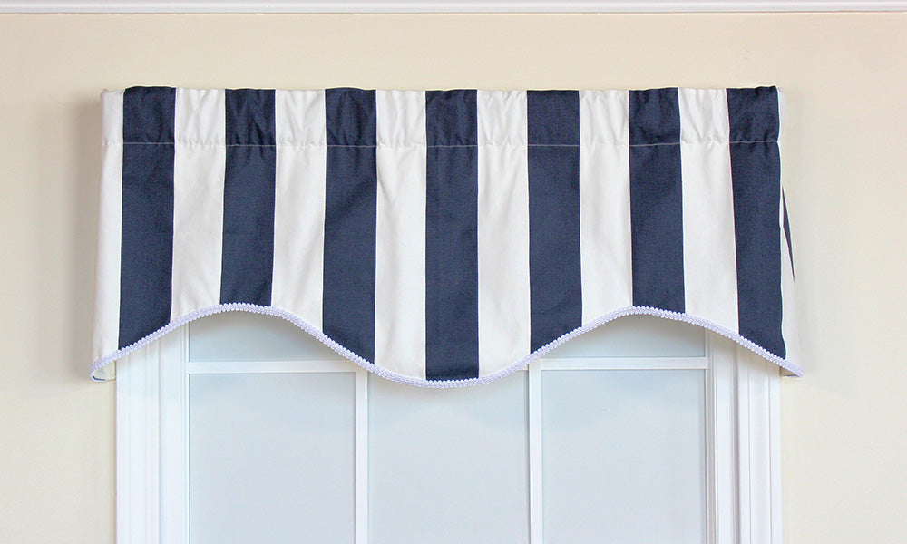 Cabana Stripe Cornice Valance