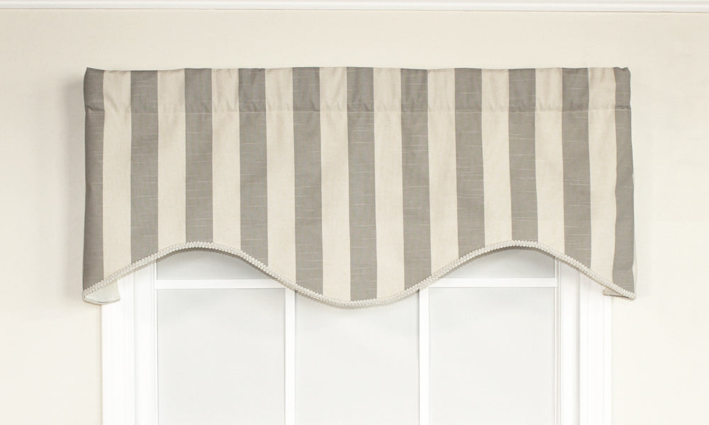 Coastal Stripe Cornice Valance