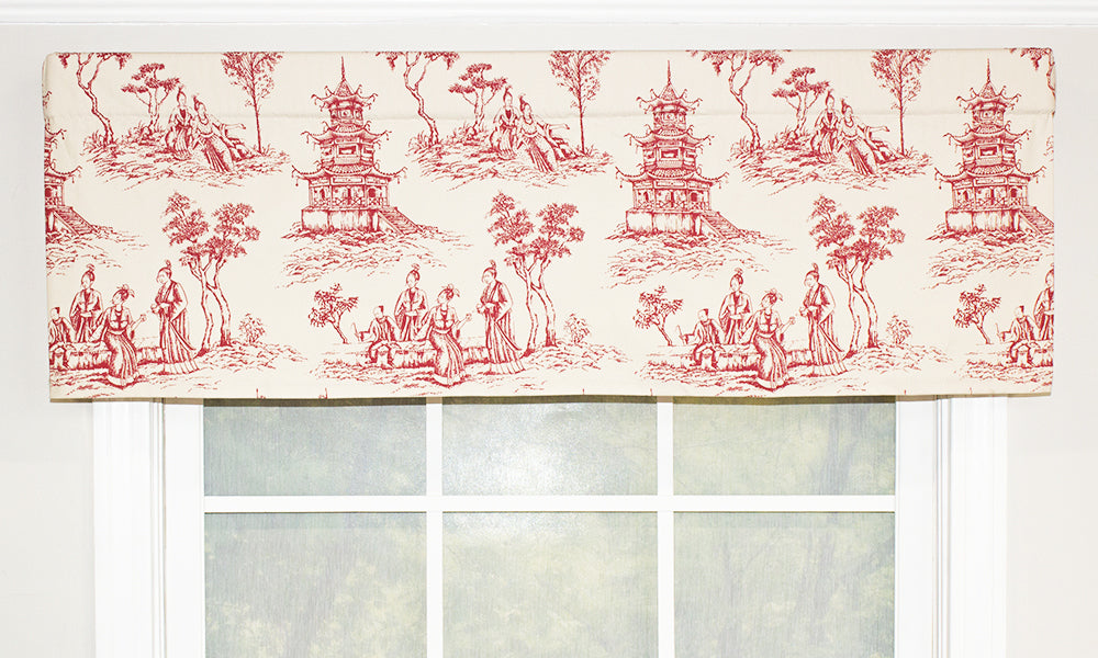 Naomi Toile Straight Valance