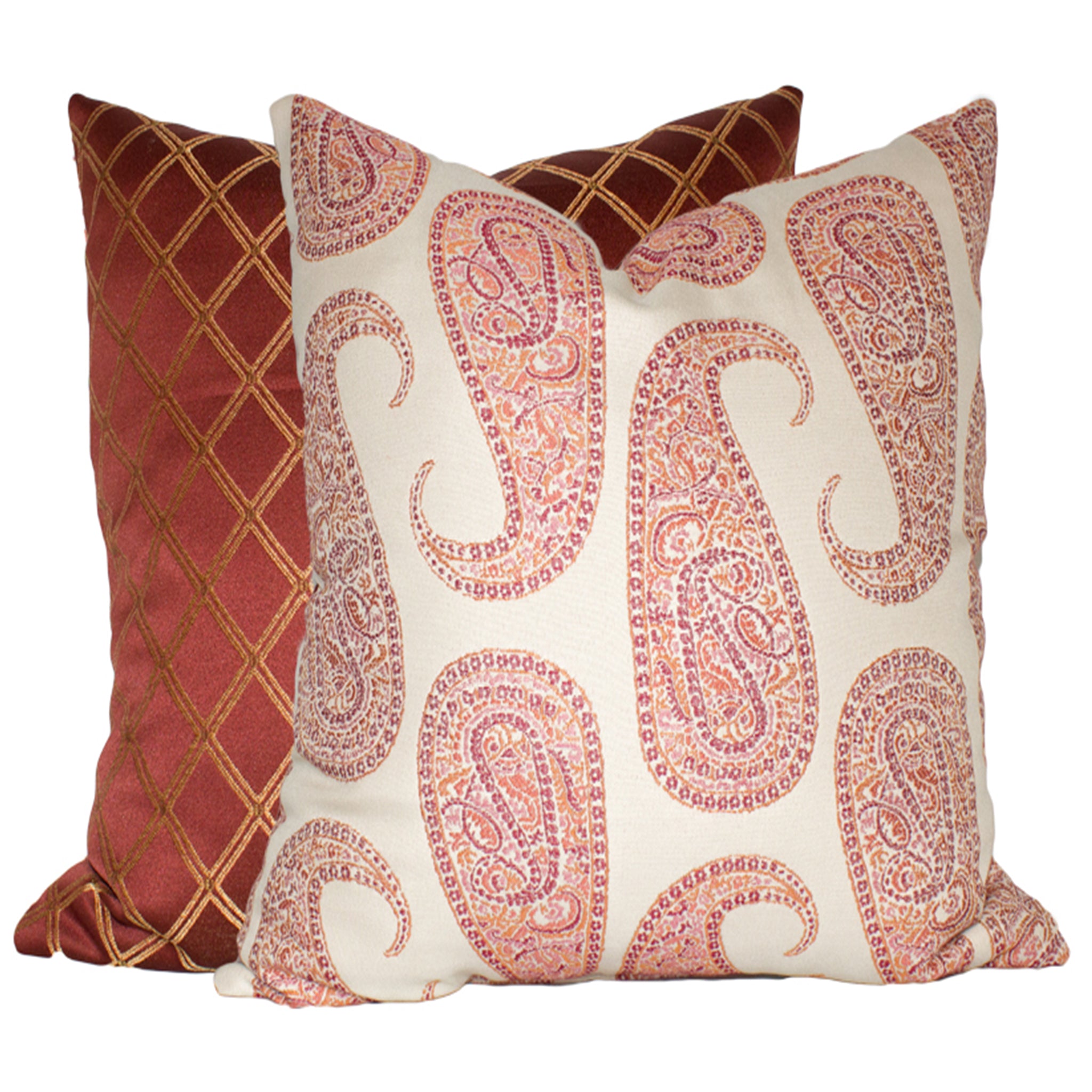 Pindot Paisley Pillow