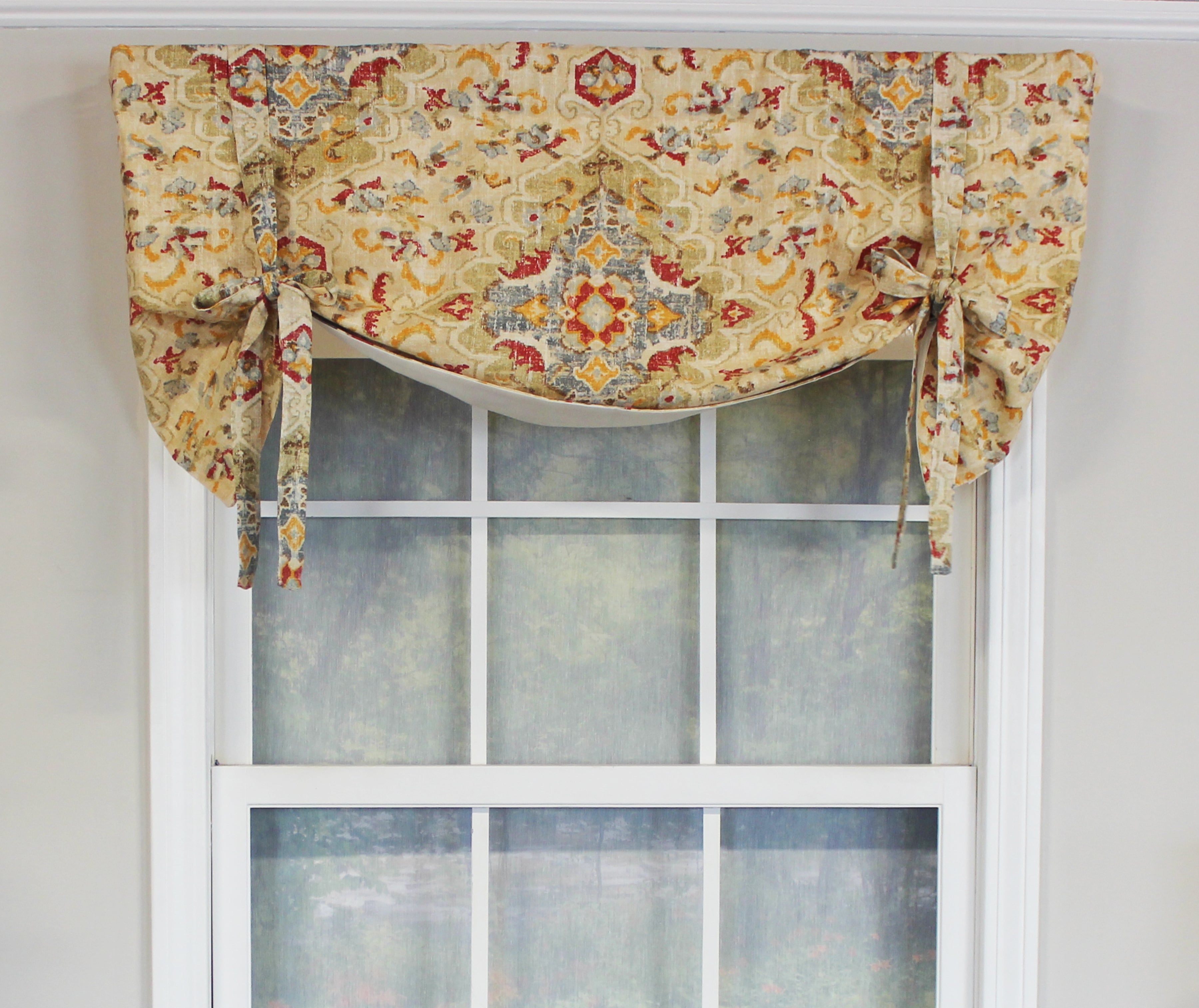 Watercolor Tie-Up Valance