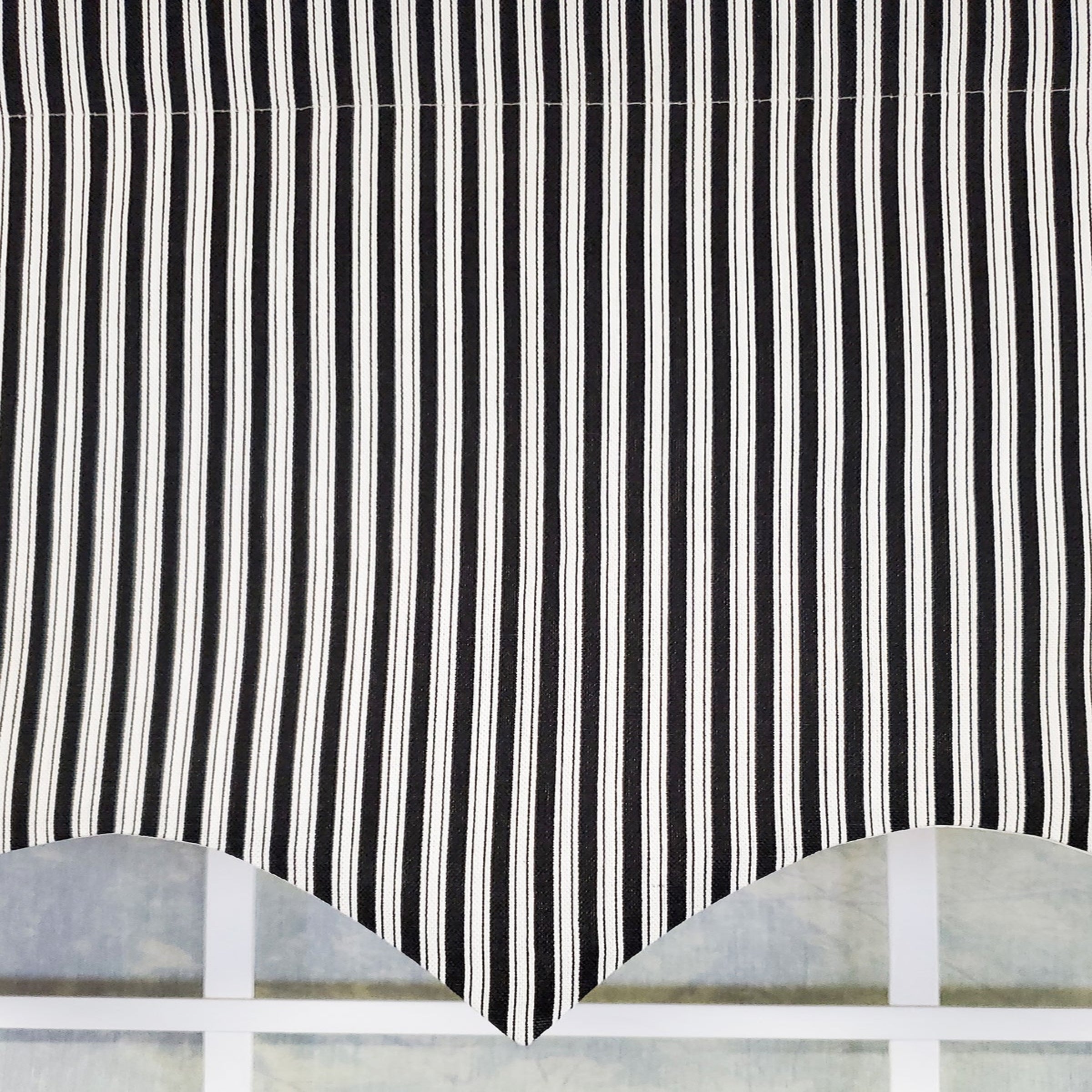 Ticking Stripe Regal Valance