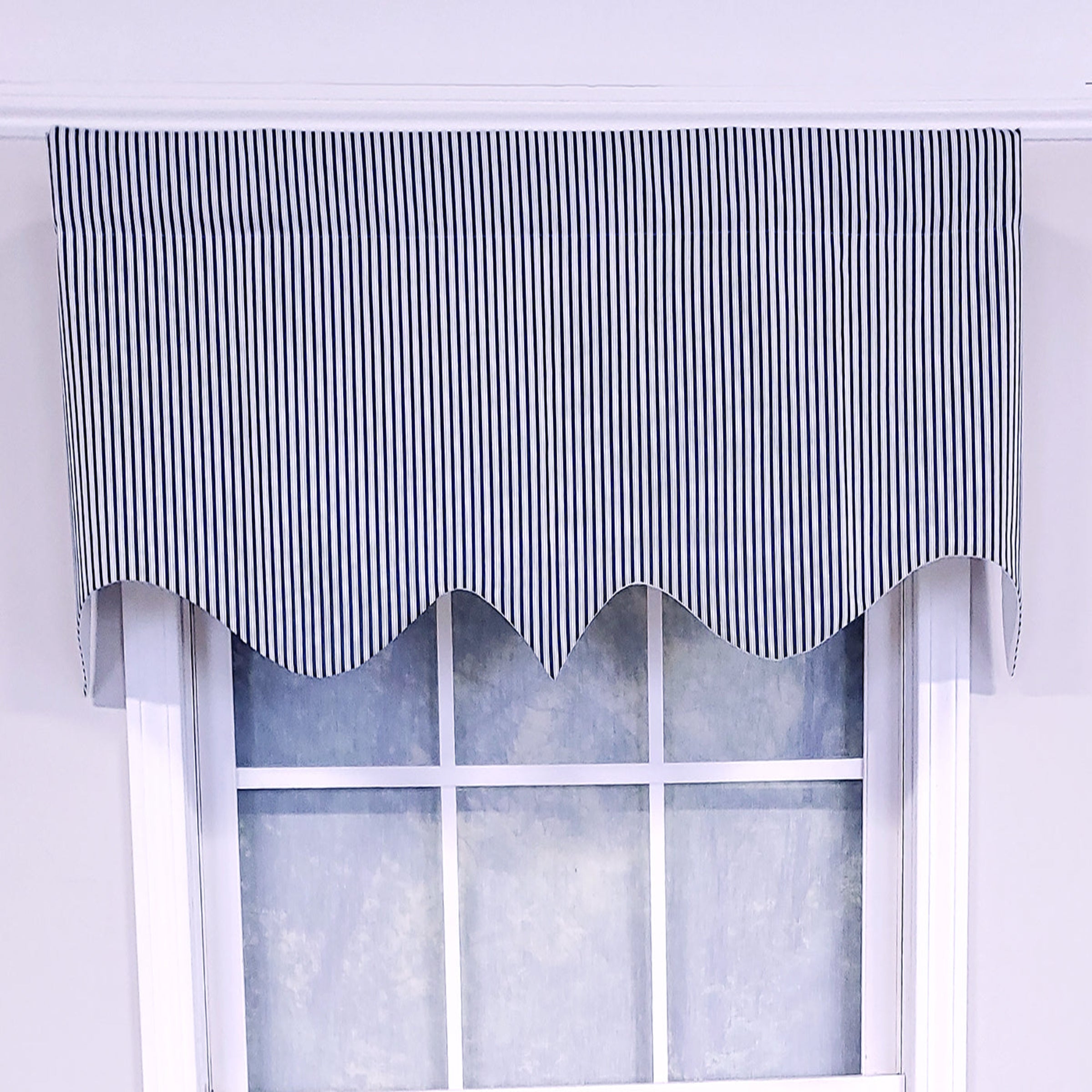 Ticking Stripe Regal Valance
