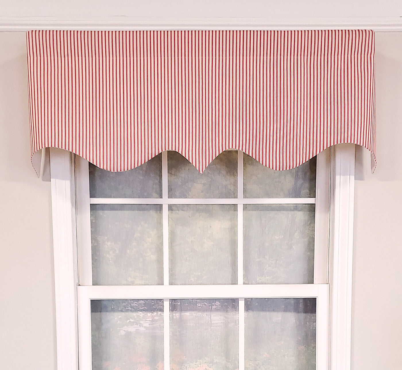 Ticking Stripe Regal Valance
