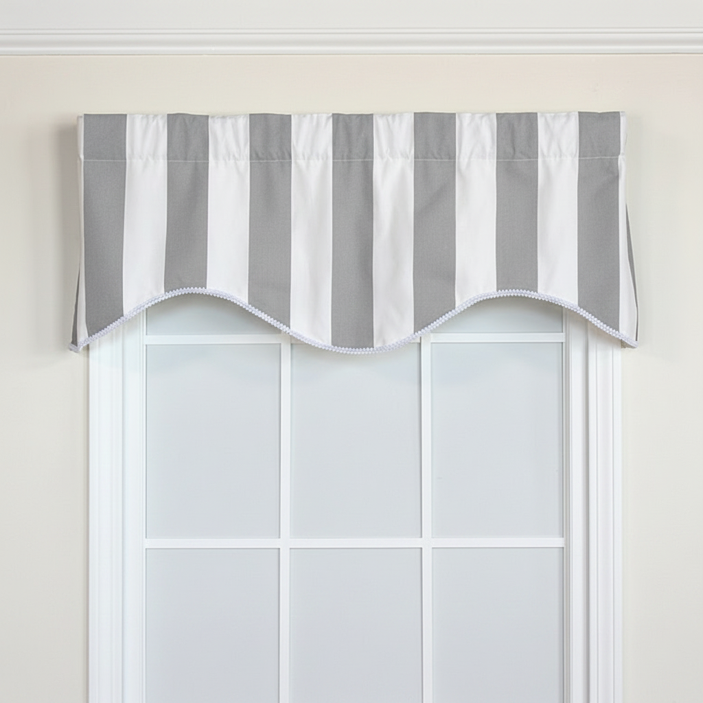 Cabana Stripe Cornice Valance
