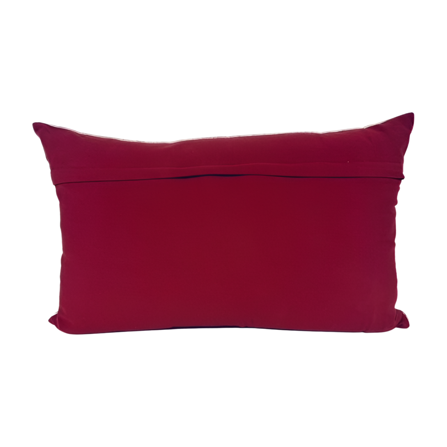 Red pillow on a white background