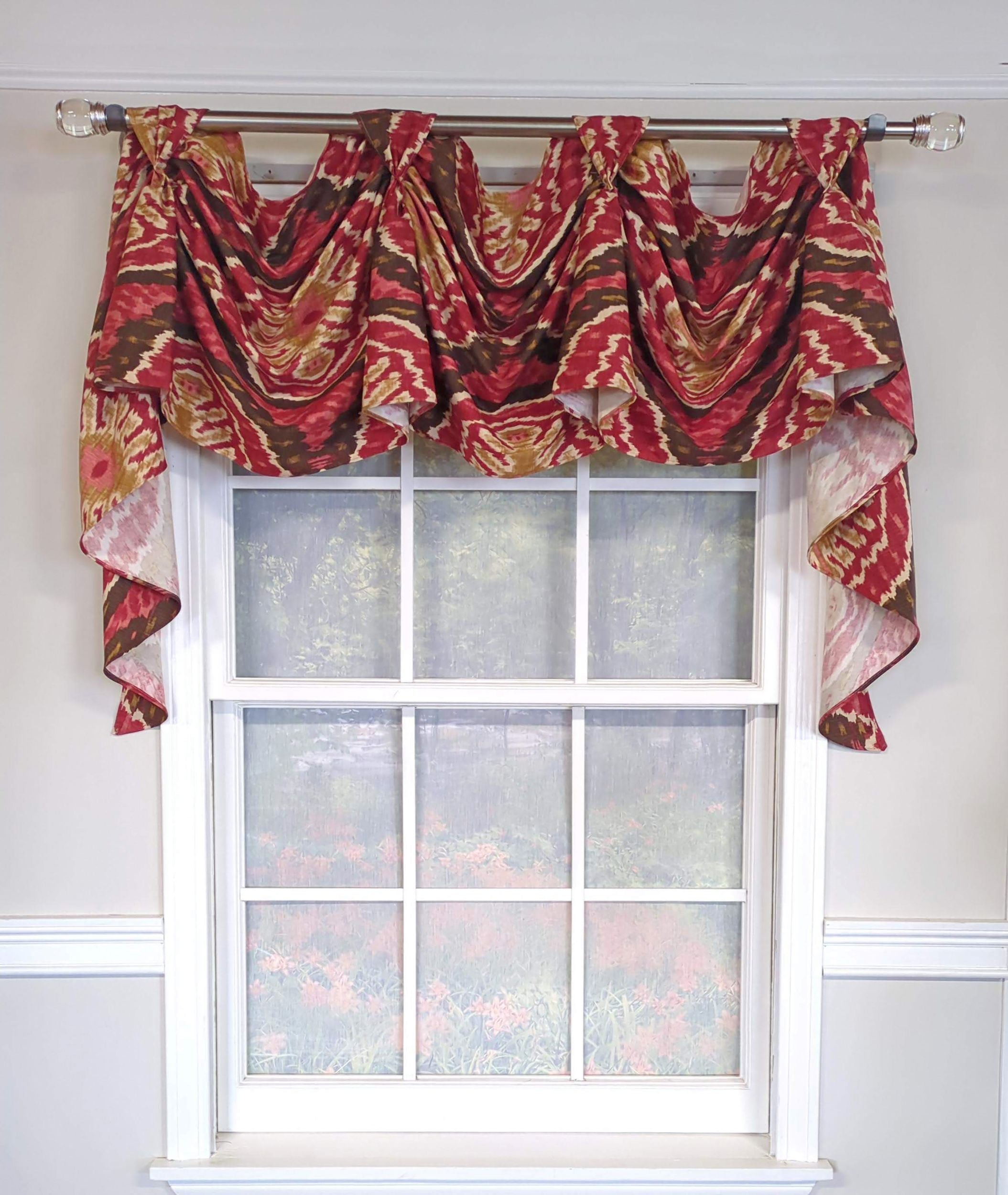Ikat Spice Victory Swag Valance