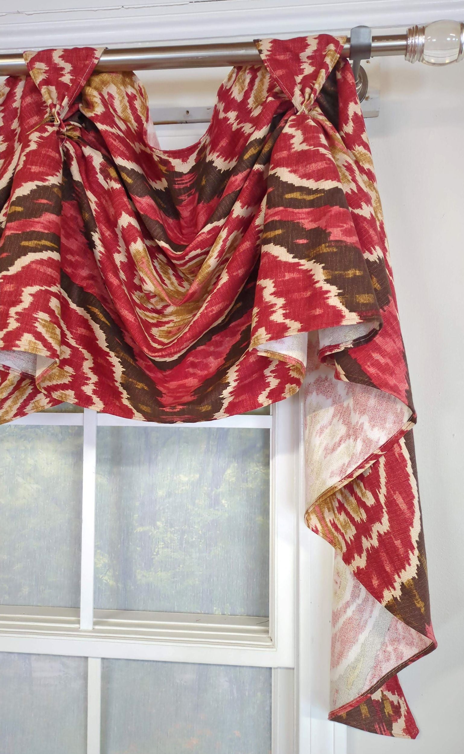 Ikat Spice Victory Swag Valance