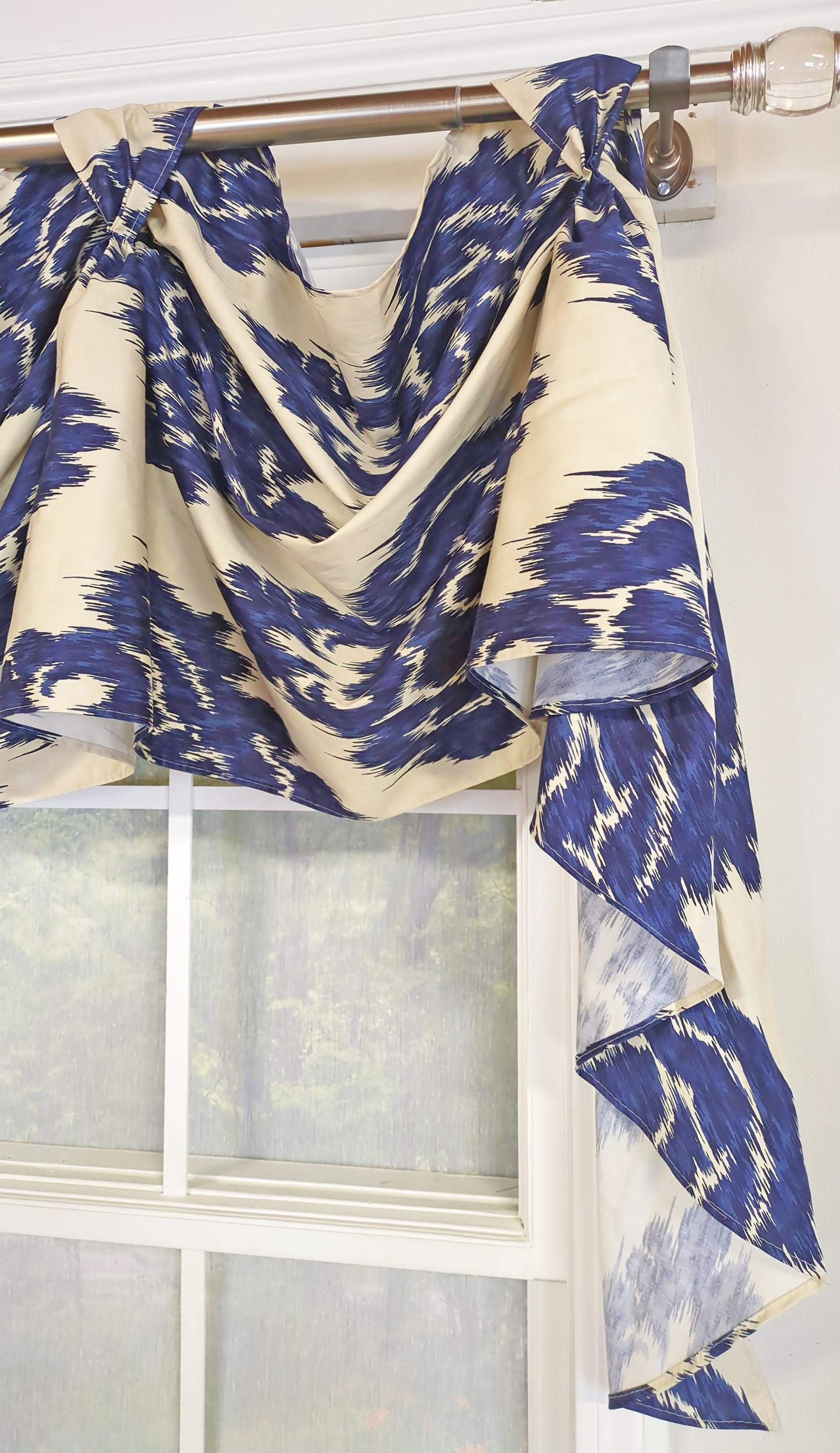 Royal Ikat Victory Swag Valance