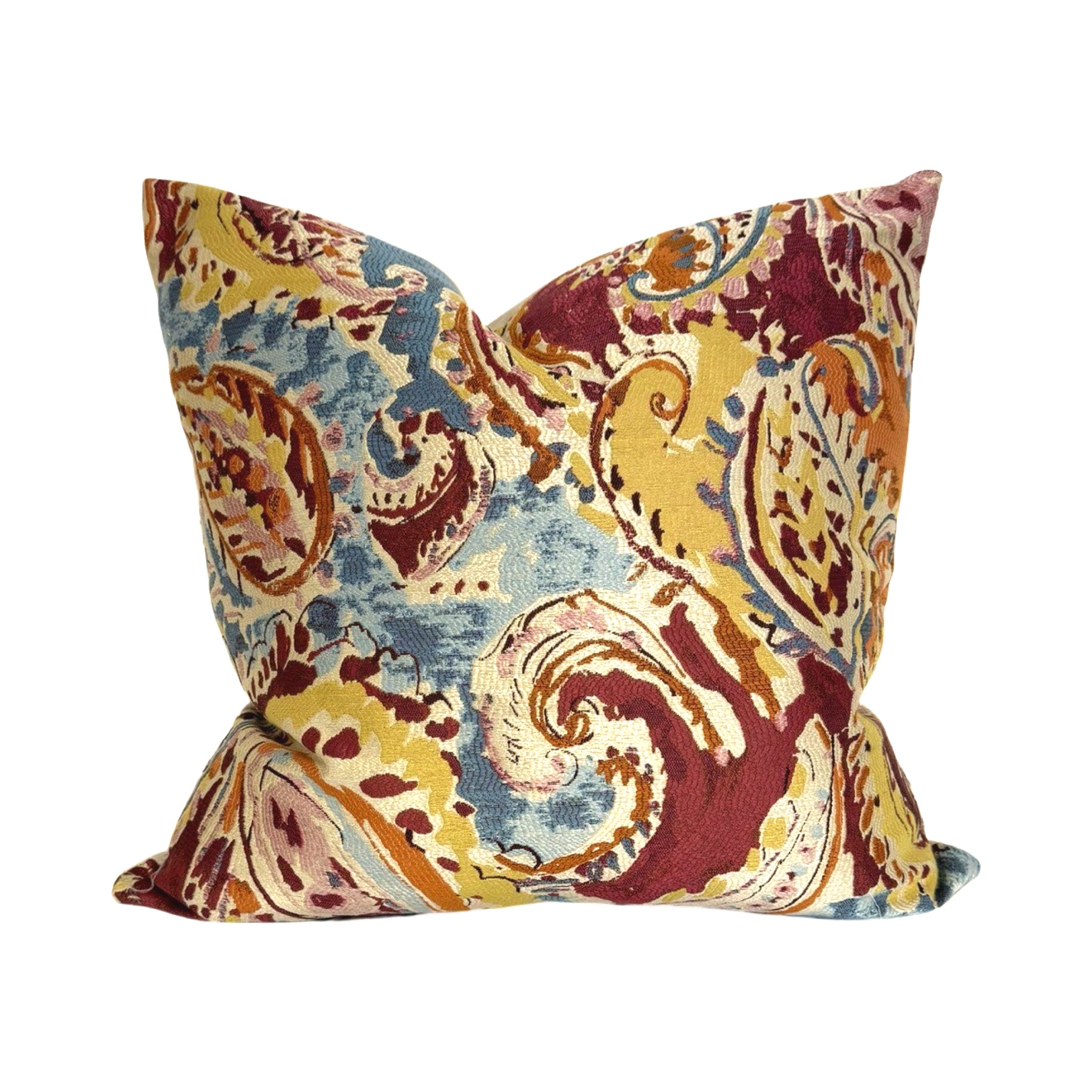 Swirls Woven Pillow Cover