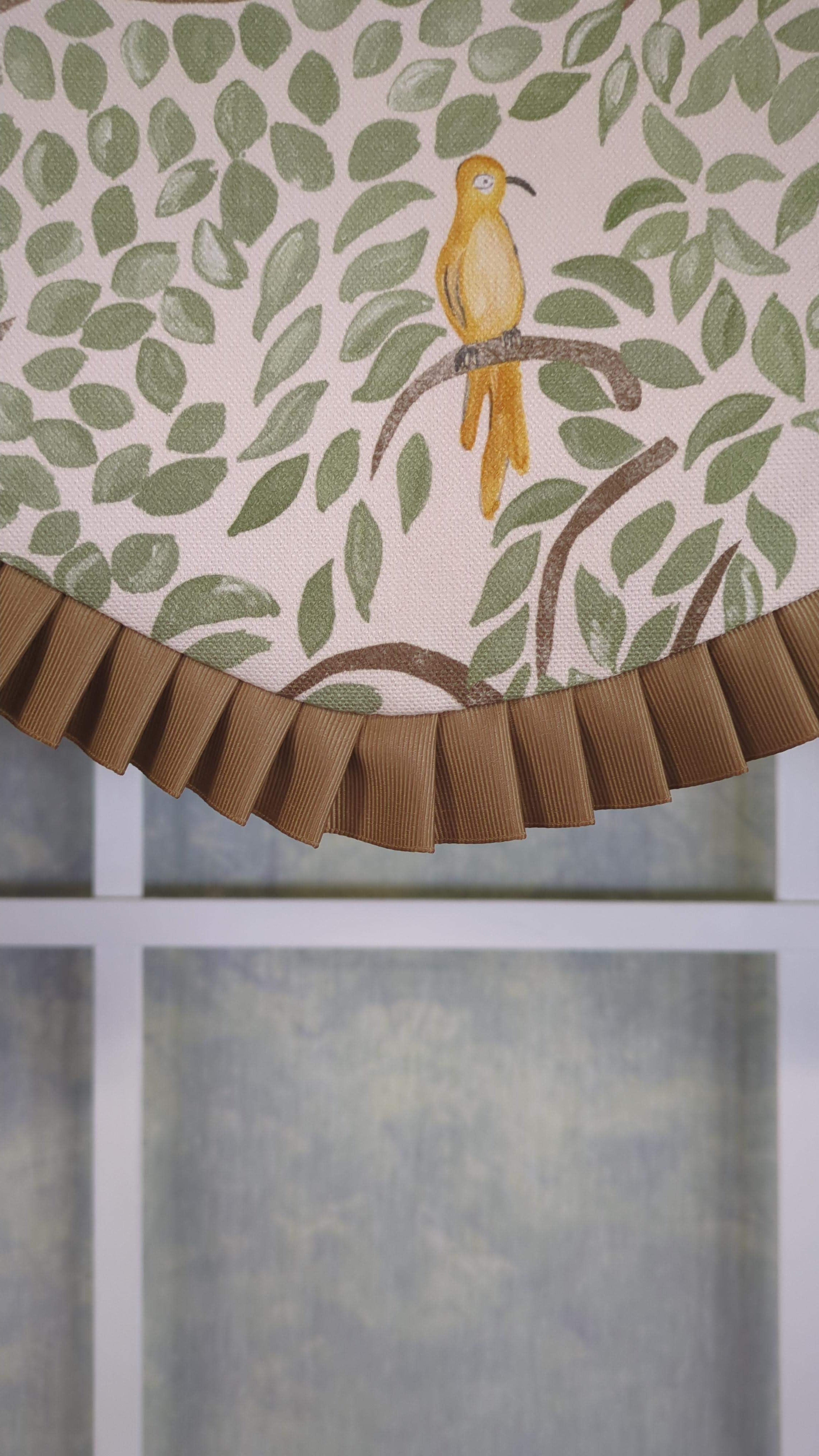 Tree Bird Provance Valance