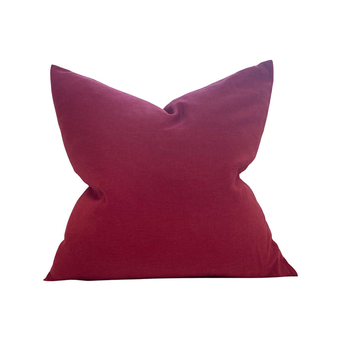 Madeline Red Linen Pillow Cover