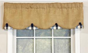 Burlap Petticoat Valance