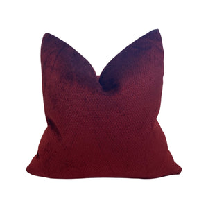 Crushed Red Velvet Pillow Cover