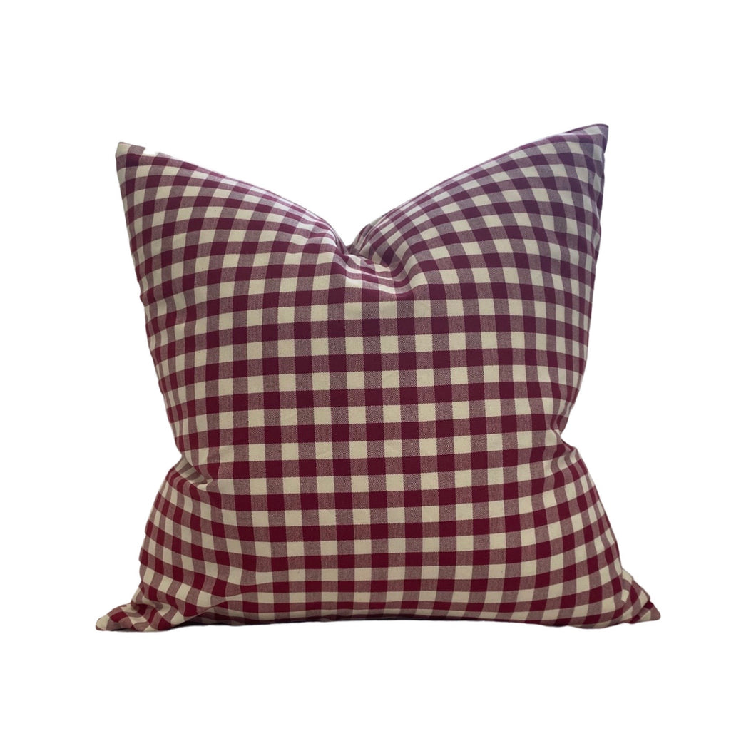 Cheery Plaid Pillow Cover