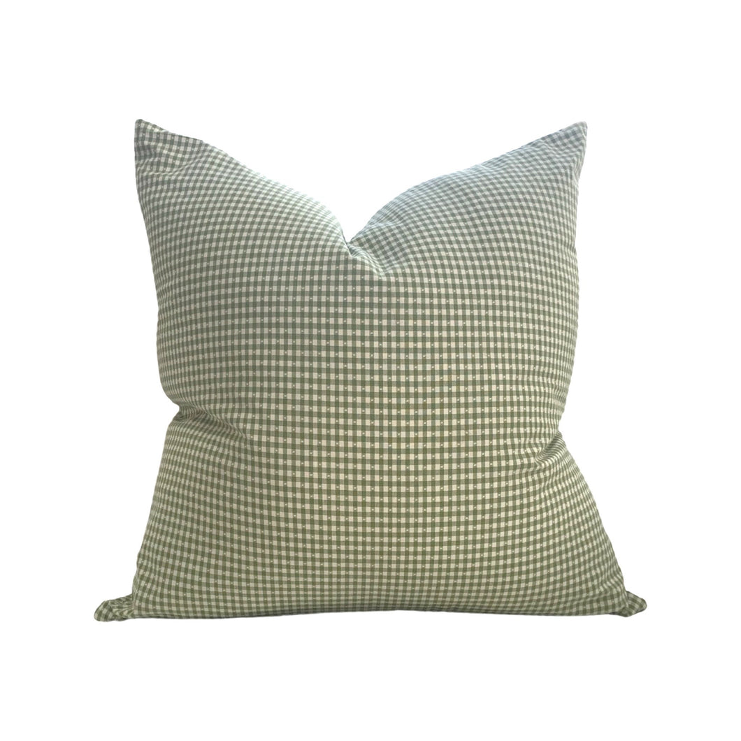 Evergreen Check Pillow Cover