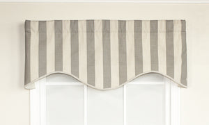 Coastal Stripe Cornice Valance