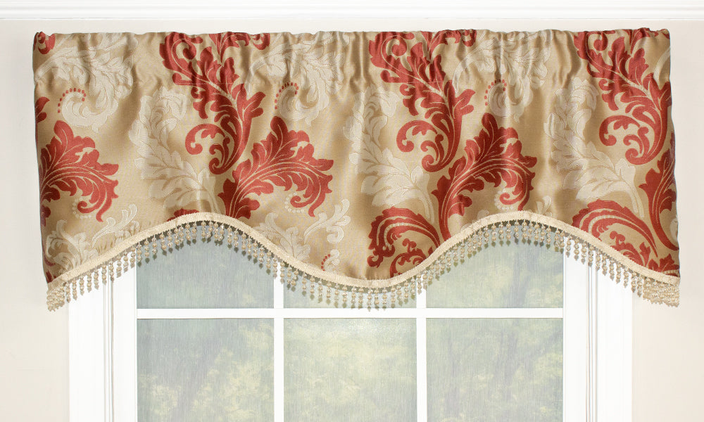 Damask Window Treatments, Damask Valance Curtains, Window Treatment Company, Window Treatment Company in CT, Designer Curtains for Sale, Country Curtains